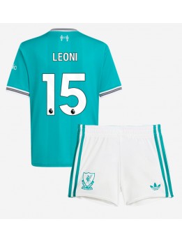 Liverpool Giovanni Leoni #15 Replika Tredje Kläder Barn 2025-26 Kortärmad (+ byxor)